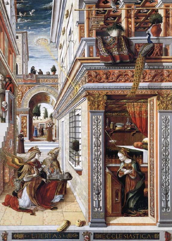 Carlo Crivelli The Annunciation Spain oil painting art
